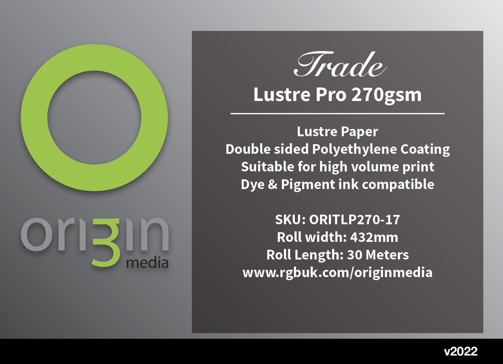 Origin Trade Lustre Photo Paper 270gsm - Image 2