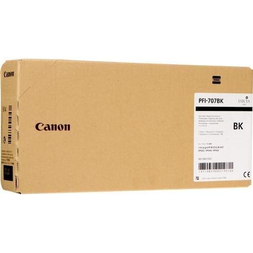 Canon PFI-707BK Black Ink Cartridge (700 ml) - Discontinued