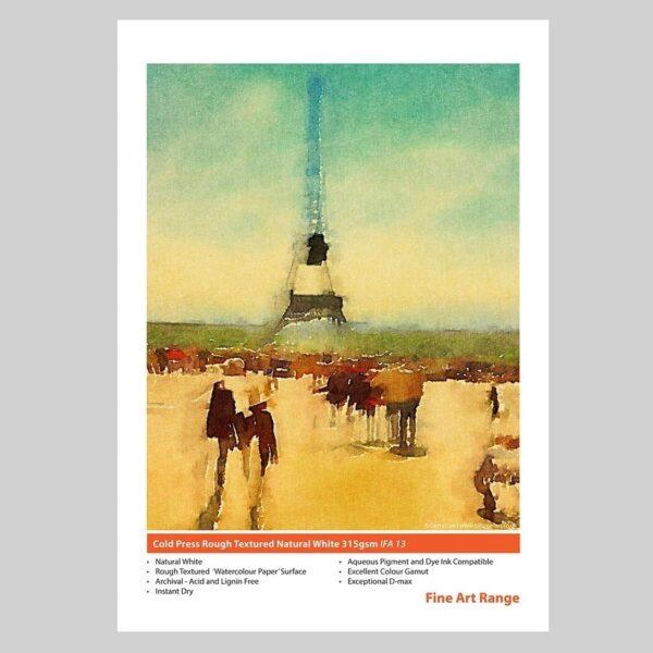 Innova IFA 13 Cold Press Rough Natural White Cotton 315gsm