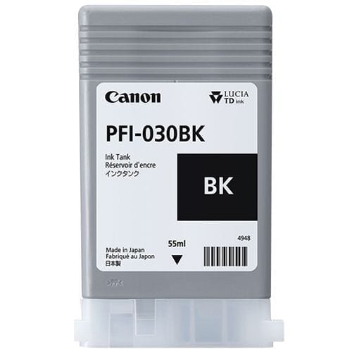 Canon PFI-030BK Black Ink Cartridge 55ml - Discontinued