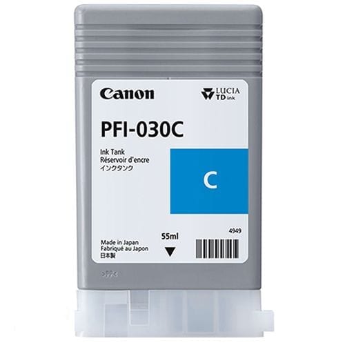Canon PFI-030C Cyan Ink Cartridge 55ml - Discontinued