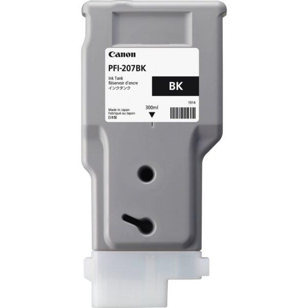Canon PFI-207BK Black Ink Cartridge (300 ml) - Discontinued