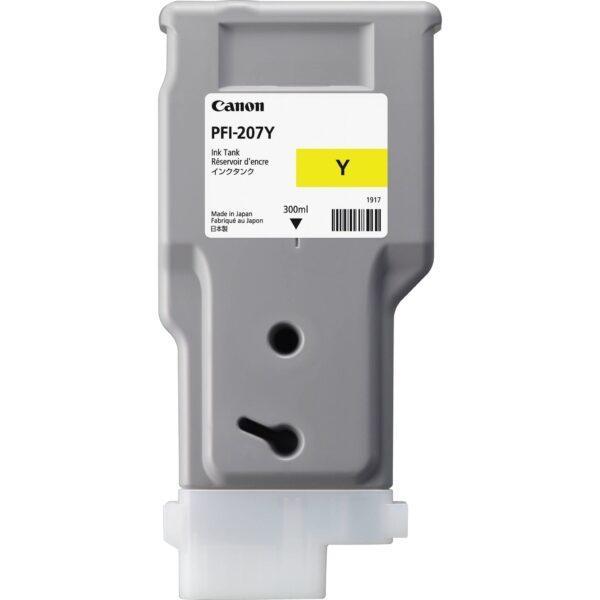Canon PFI-207Y Yellow Ink Cartridge (300 ml) - Discontinued