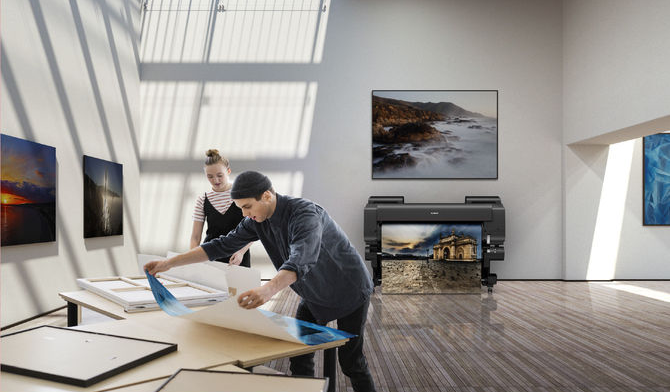 Canon imagePROGRAF PRO series studio printing environment