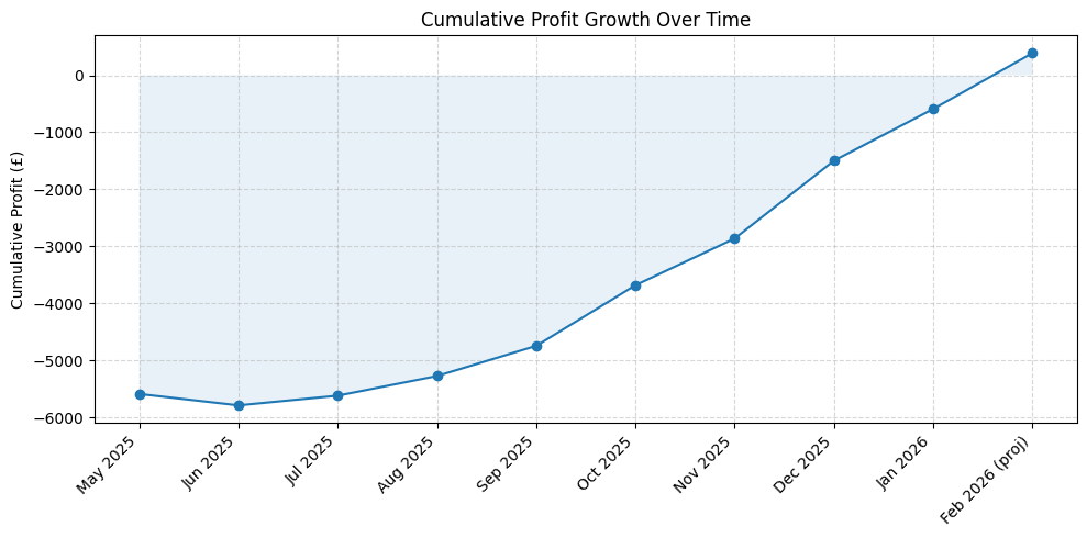 PLACEHOLDER: Chart or graph showing monthly profit growth over 9 months